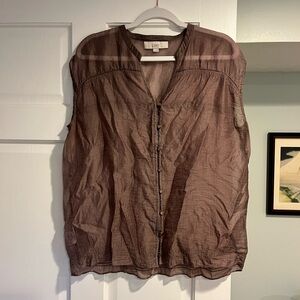 Loft Sleeveless Blouse M